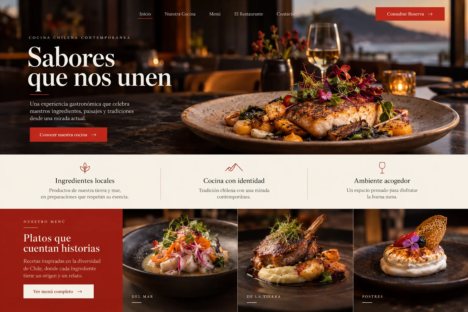 Diseño Web profesional para restaurantes